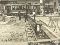 Ulica Račkoga 1935. godine. Gradnja tramvajske pruge.jpg